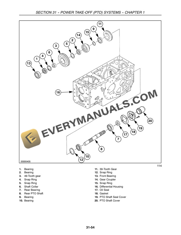 Case Farmall 40, 45, 50 Tractor Repair Manual 87473196-2