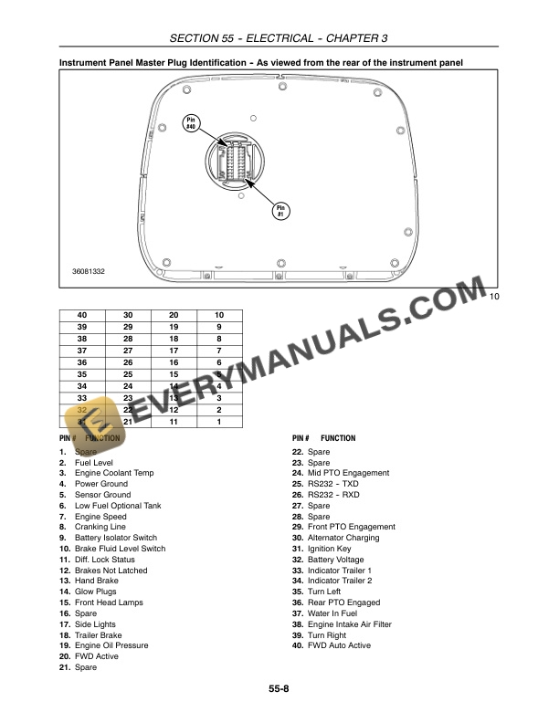 Case Farmall 40, 45, 50 Tractor Repair Manual 87473197-5