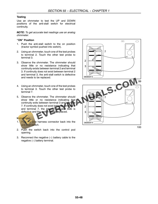 Case Farmall 40, 45, 50 Tractor With Cab and CVT Transmission Service Manual 84234518-2