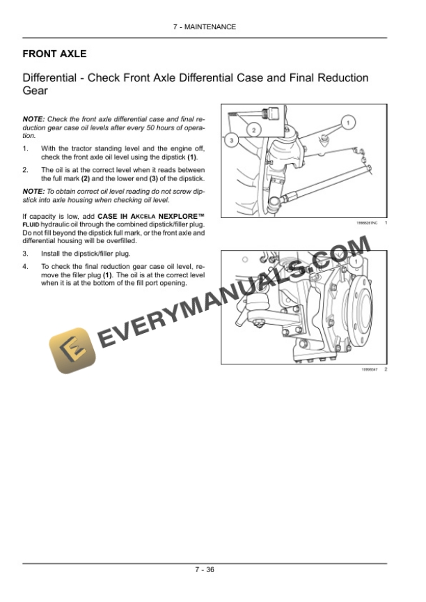 Case Farmall 40, 45, 50 With Cab and CVT Transmission Compact Tractor Operator Manual 84382269-5