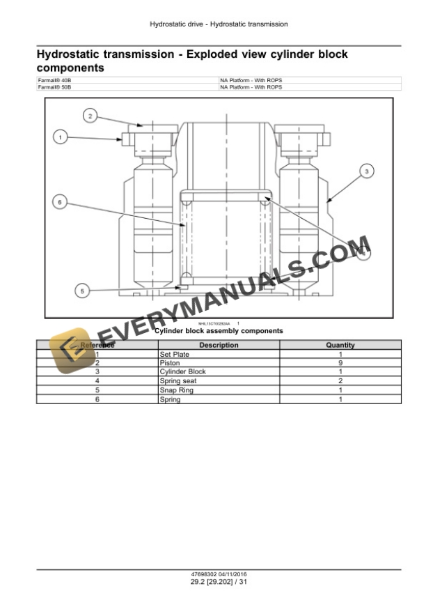 Case Farmall 40B, 50B Tier 3 Compact Tractor Service Manual 47698302 PDF 5 Case Farmall 40B, 50B Tier 3 Compact Tractor Service Manual 47698302 PDF - Image 3