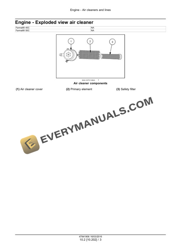 Case Farmall 40C, 50C Tier 4B (Final) Compact Tractor Service Manual 47998535 PDF 4 Case Farmall 40C, 50C Tier 4B (Final) Compact Tractor Service Manual 47998535 PDF - Image 2