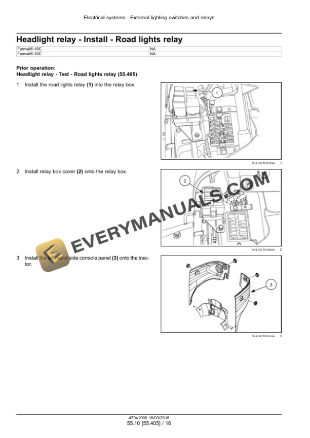 Case Farmall 40C, 50C Tier 4B (Final) Compact Tractor Service Manual 47998540 PDF 5 Case Farmall 40C, 50C Tier 4B (Final) Compact Tractor Service Manual 47998540 PDF - Image 3