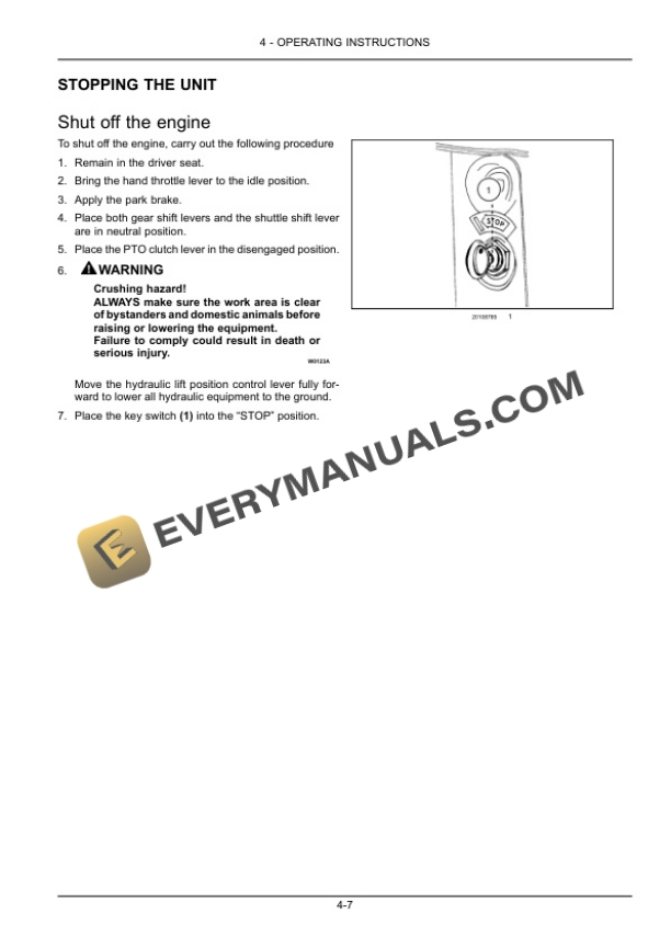 Case Farmall 45A, 55A Compact Tractor Operator Manual 47538442-3