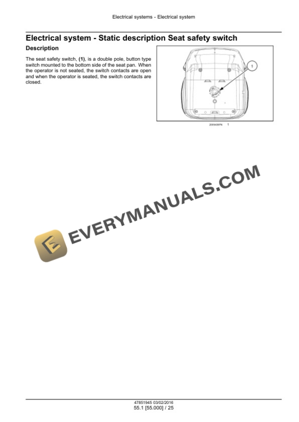 Case Farmall 45C CVT, 55C CVT Tier 4B (Final) Compact Tractor Service Manual 47979829-2