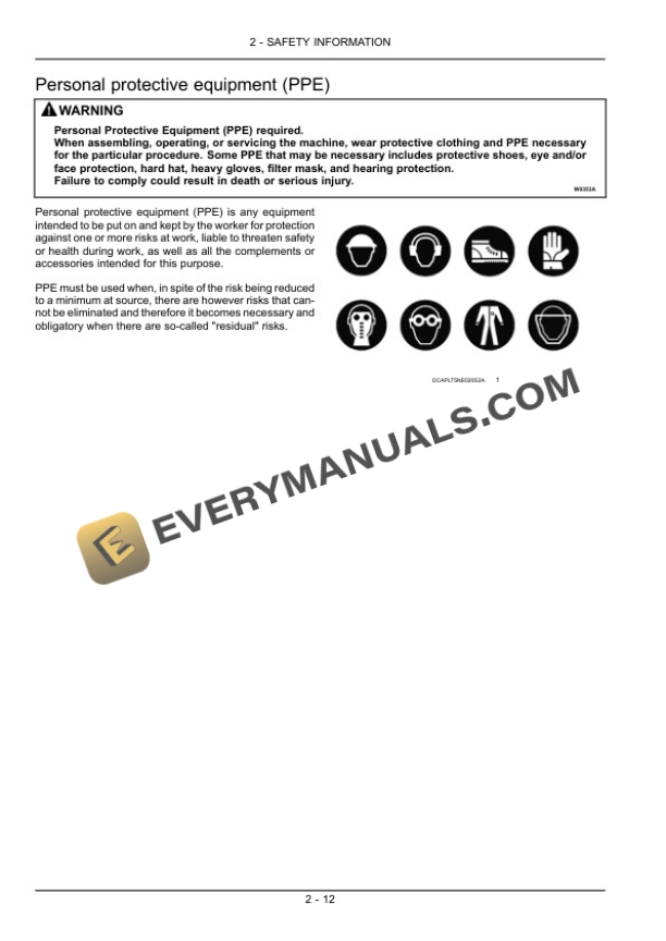 Case Farmall 55C, 65C, 75C Tractor Operator Manual 47374334-2