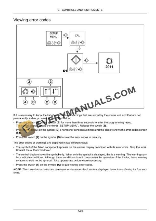 Case Farmall 55C, 65C, 75C Tractor Operator Manual 48071774-3