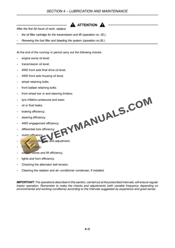 Case Farmall 55C, 65C, 75C Tractor Operator Manual 84343421-4