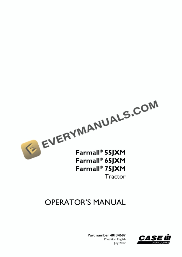 case farmall 55jxm 65jxm 75jxm tractor operator manual 48134687 1