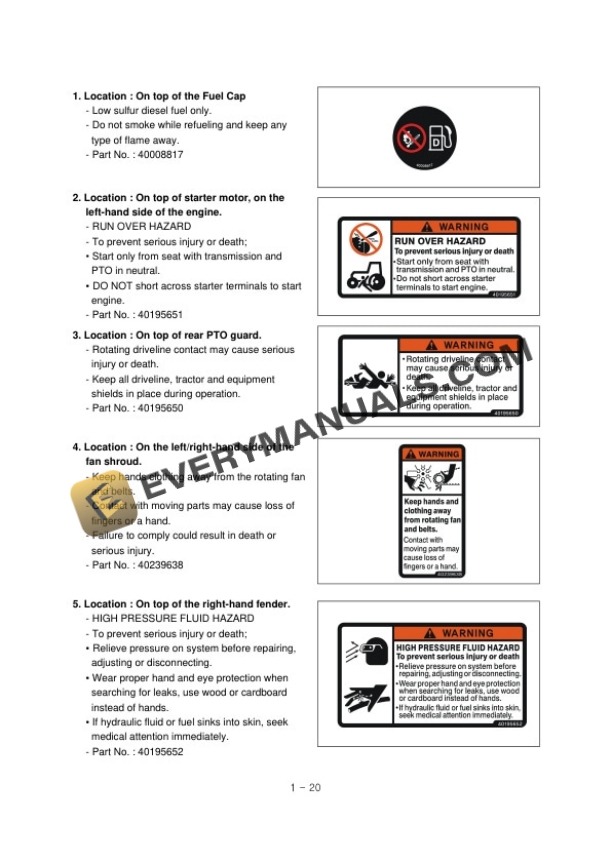 Case FARMALL?60B Operator Manual 52112706-2