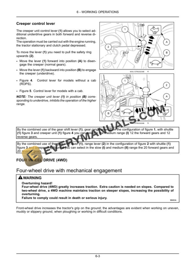 Case Farmall 65C, 75C Efficient Power Tractor Operator Manual 47955165-3