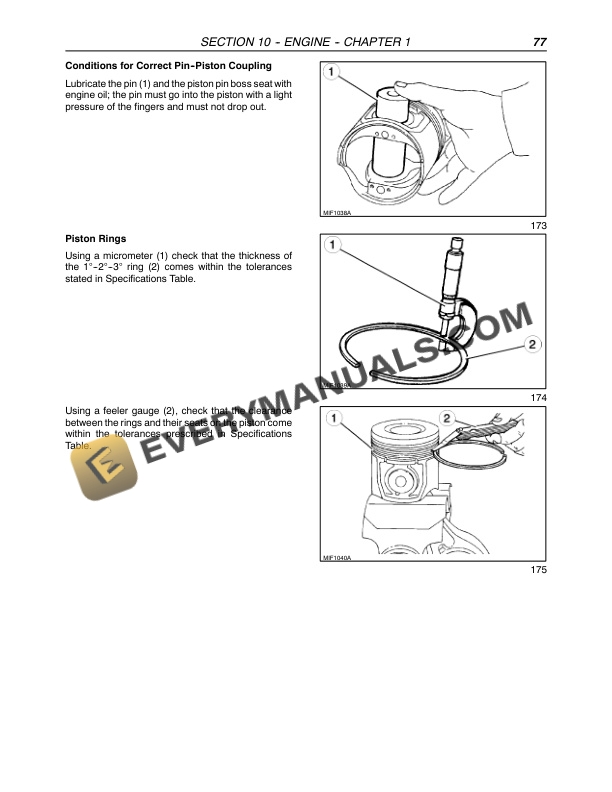 Case Farmall 65C, Farmall 75C, Farmall 85C, Farmall 95C Tractor Repair Manual 87758599-3