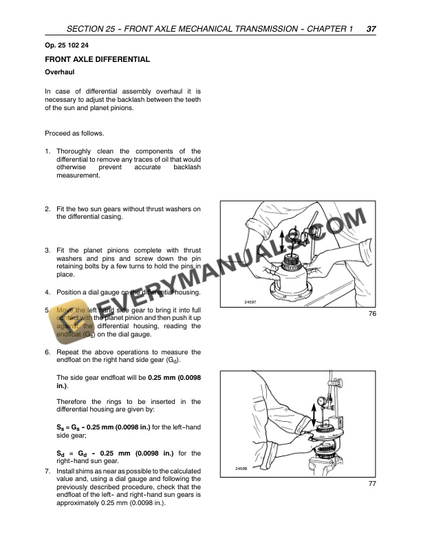 Case Farmall 65C, Farmall 75C, Farmall 85C, Farmall 95C Tractor Repair Manual 87758600-2