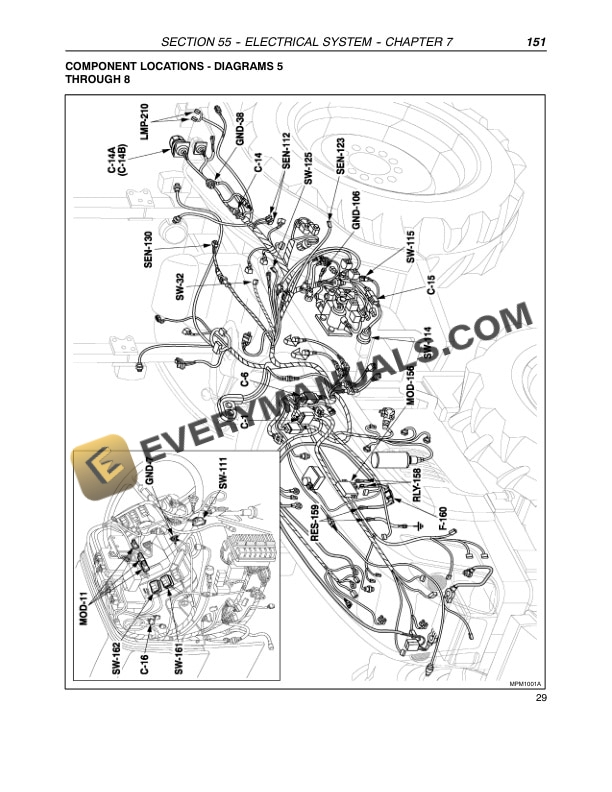 Case Farmall 65C, Farmall 75C, Farmall 85C, Farmall 95C Tractor Repair Manual 87758603-5