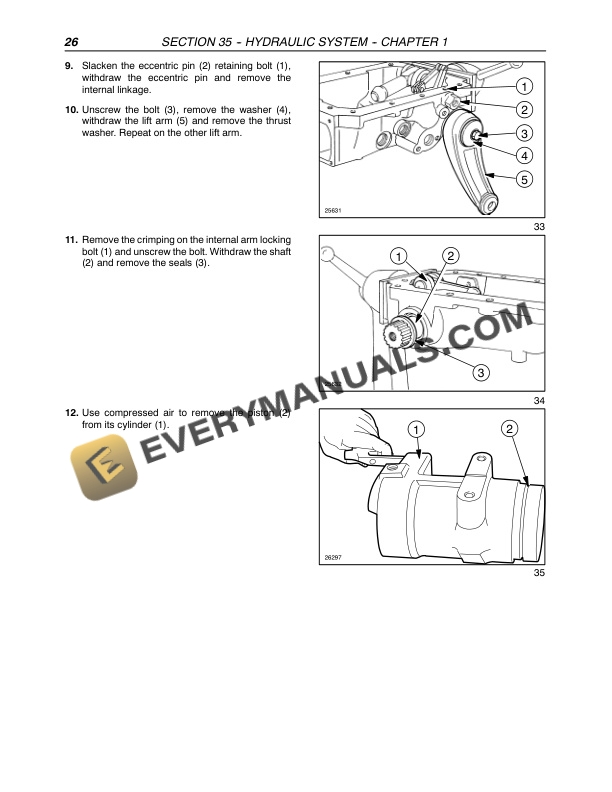 Case Farmall 70, 80, 90, 95 Tractor Service Manual 84253593-5