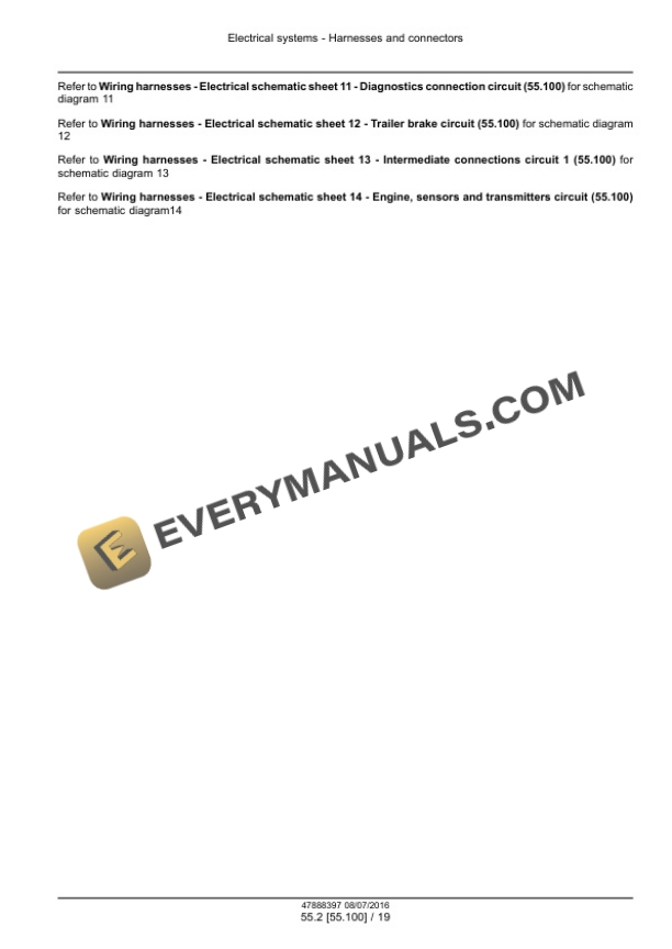 Case Farmall 75N, 85N, 95N, 105N, 105V Tier 3 Tractor Service Manual 48048537-2