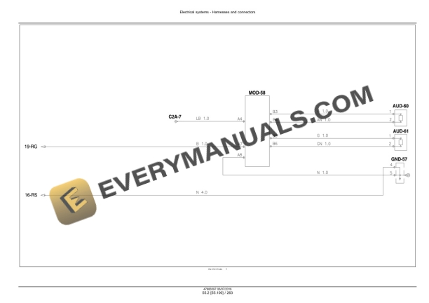 Case Farmall 75N, 85N, 95N, 105N, 105V Tier 3 Tractor Service Manual 48048538-2
