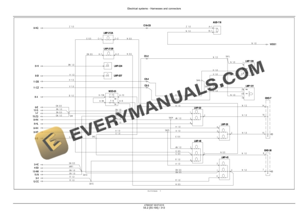 Case Farmall 75N, 85N, 95N, 105N, 105V Tier 3 Tractor Service Manual 48048538-3