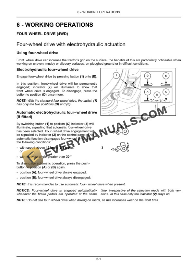 Case Farmall 75N, 85N, 95N, 105N Tractor Operator Manual 47768392-3