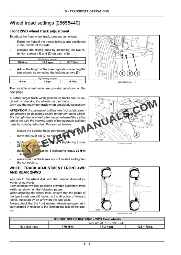 Case Farmall 75N, 85N, 95N, 105N Tractor Operator Manual 84518062-3