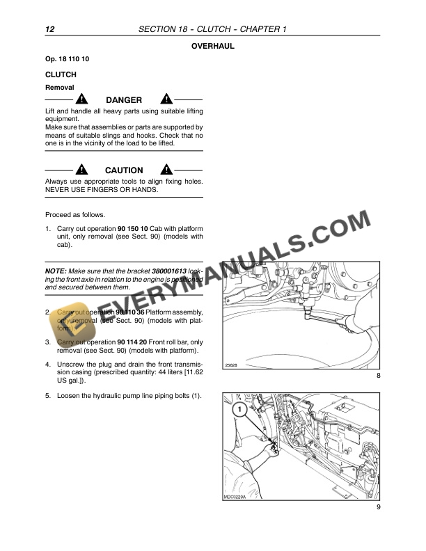 Case Farmall 75N, Farmall 95N Tractor Service Manual 84241669-4