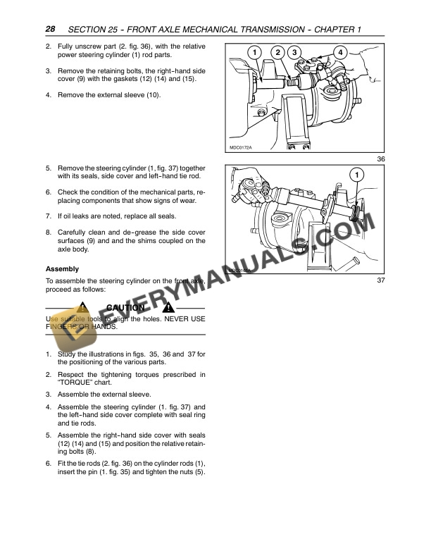 Case Farmall 75N, Farmall 95N Tractor Service Manual 84241670-2