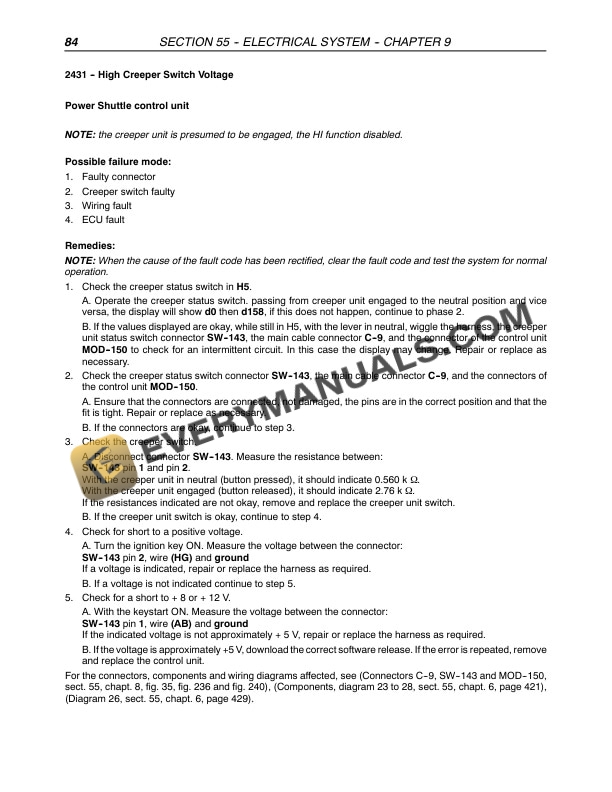 Case Farmall 75N, Farmall 95N Tractor Service Manual 84241674-4