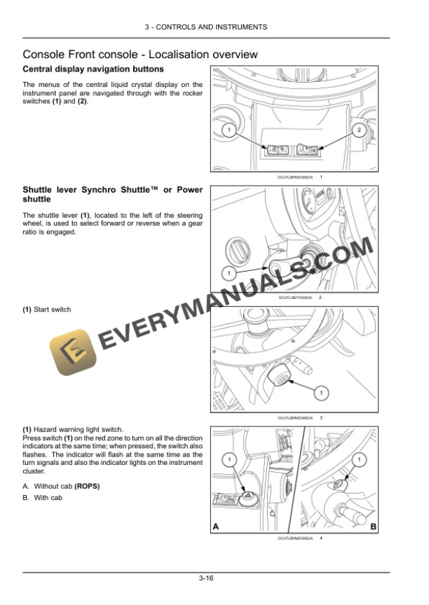 Case Farmall 85C, 95C, 105C, 115C Efficient Power Tractor Operator Manual 47604538-2