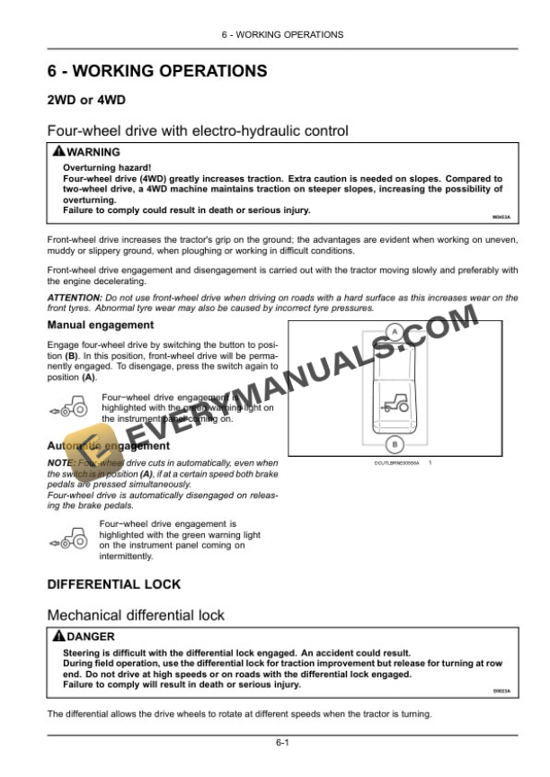 Case Farmall 85C, 95C, 105C Tractor Operator Manual 47435559-3