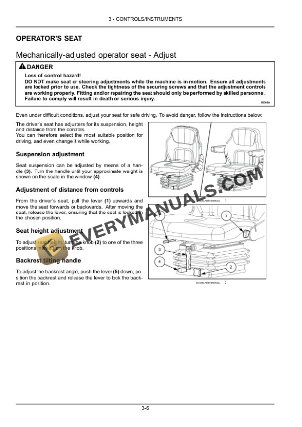 Case Farmall 85C, 95C, 105C Tractor Operator Manual 47604404-2
