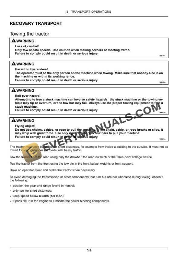 Case Farmall 85C, 95C, 105C Tractor Operator Manual 47604404-3