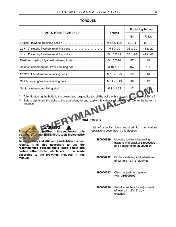 Case Farmall 85U, 95U, 105U Tractor Repair Manual 87758609-3