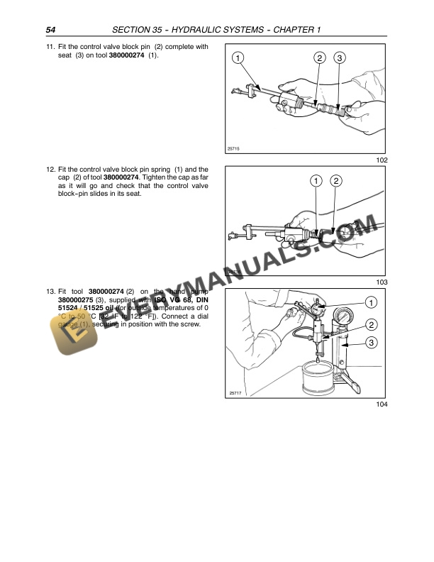 Case Farmall 85U, 95U, 105U Tractor Repair Manual 87758611-3