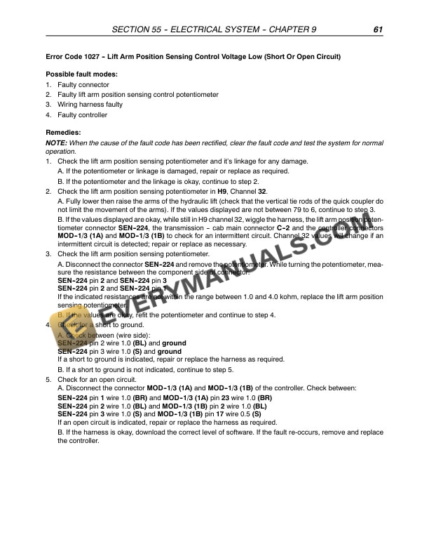 Case Farmall 85U, 95U, 105U Tractor Repair Manual 87758615-2