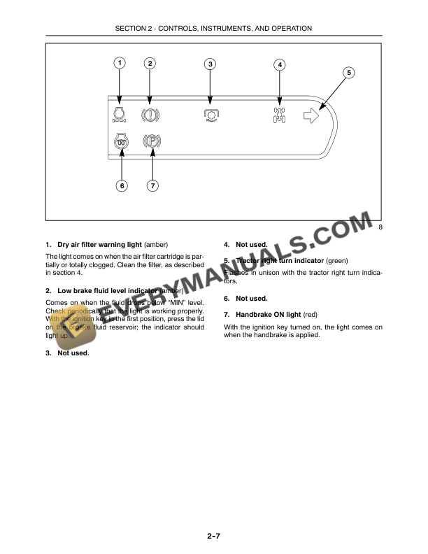 Case Farmall 90, 95 Tractor Operator Manual 87477244-2