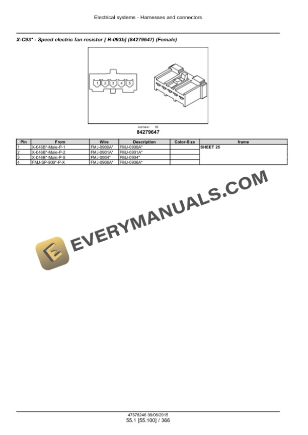 Case Farmall 90C, 100C, 110C, 120C Efficient Power Tier 4B (Final) Tractor Service Manual 47899711-2