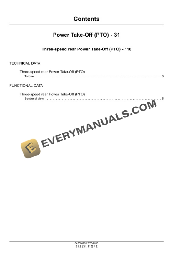Case Farmall 95U EP, 105U EP, 115U EP Tractor Service Manual 47532844 PDF 4 Case Farmall 95U EP, 105U EP, 115U EP Tractor Service Manual 47532844 PDF - Image 2