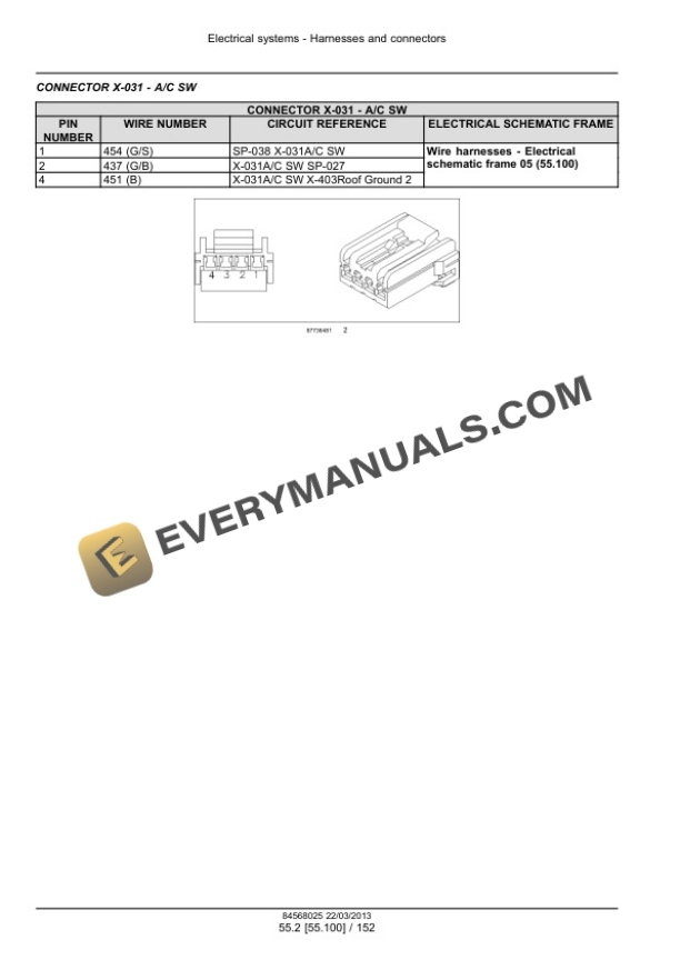 Case Farmall 95U EP, 105U EP, 115U EP Tractor Service Manual 47532845-3