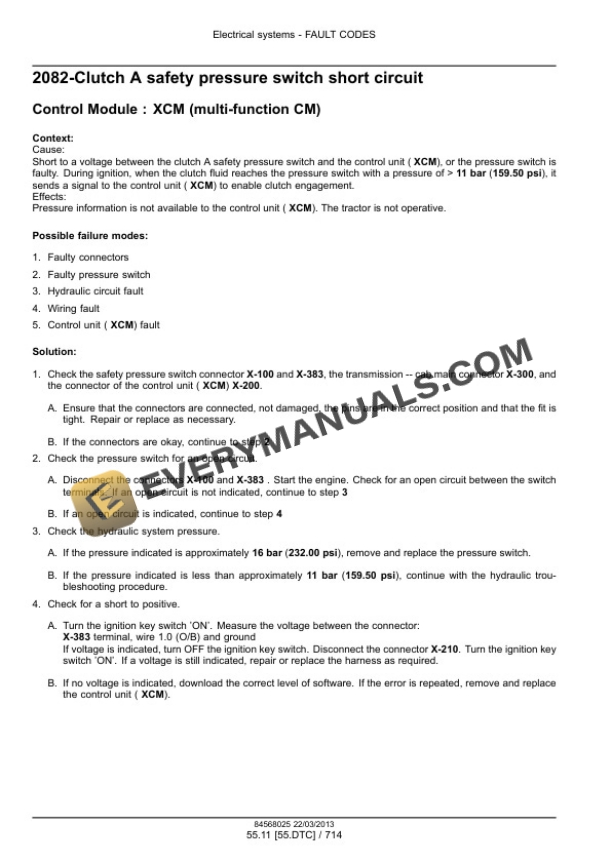 Case Farmall 95U EP, 105U EP, 115U EP Tractor Service Manual 47532849-4