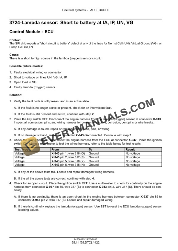 Case Farmall 95U EP, 105U EP, 115U EP Tractor Service Manual 84568025-5