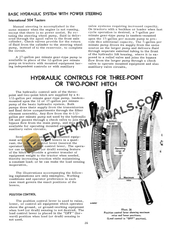 Case Farmall and International 504 Tractor Operator Manual 1014497R6 PDF 4 Case Farmall and International 504 Tractor Operator Manual 1014497R6 PDF - Image 2
