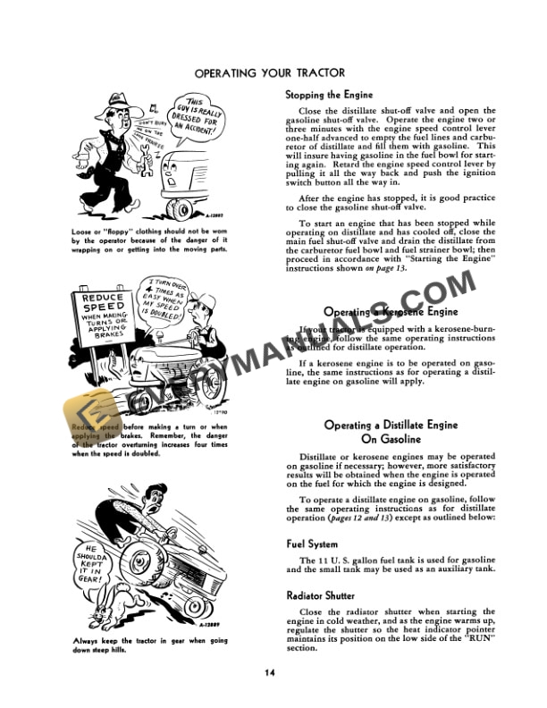 Case Farmall C Tractor Operator Manual 1004194R2-2