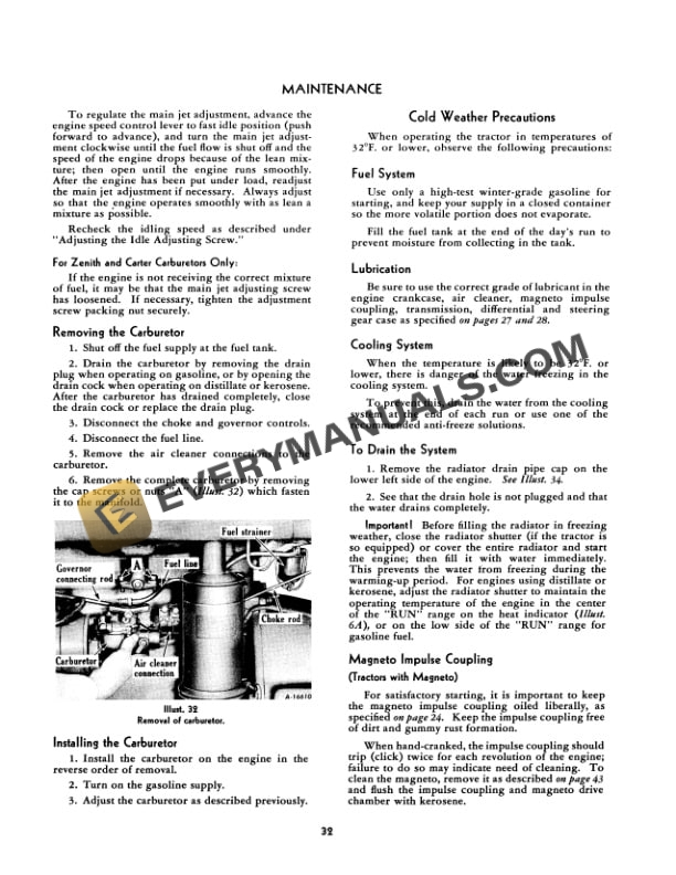 Case Farmall C Tractor Operator Manual 1004194R2-3