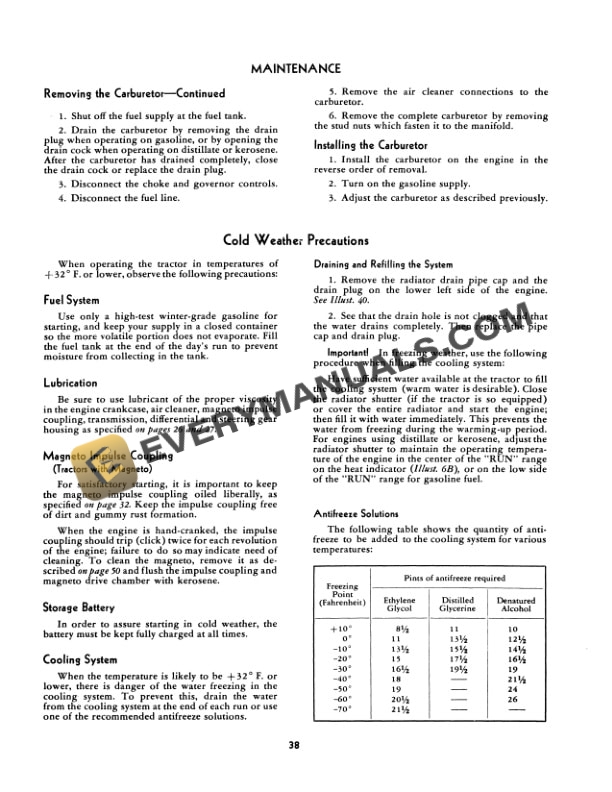 Case Farmall Super H and Super HV Tractor Operator Manual 1004373R1-3
