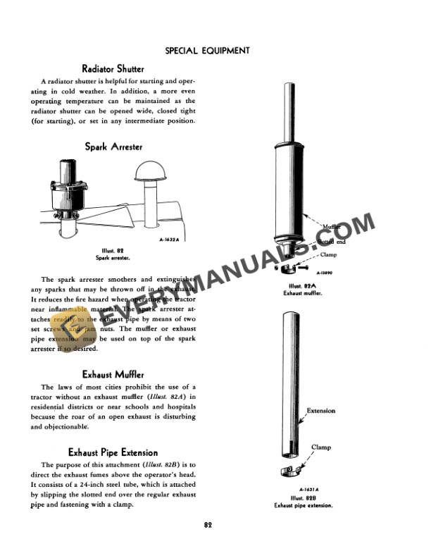 Case Farmall Super H and Super HV Tractor Operator Manual 1004373R1-5