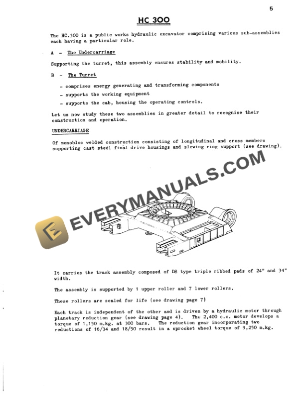 Case HC300 Poclain Product Technical Manual 8-38350-2