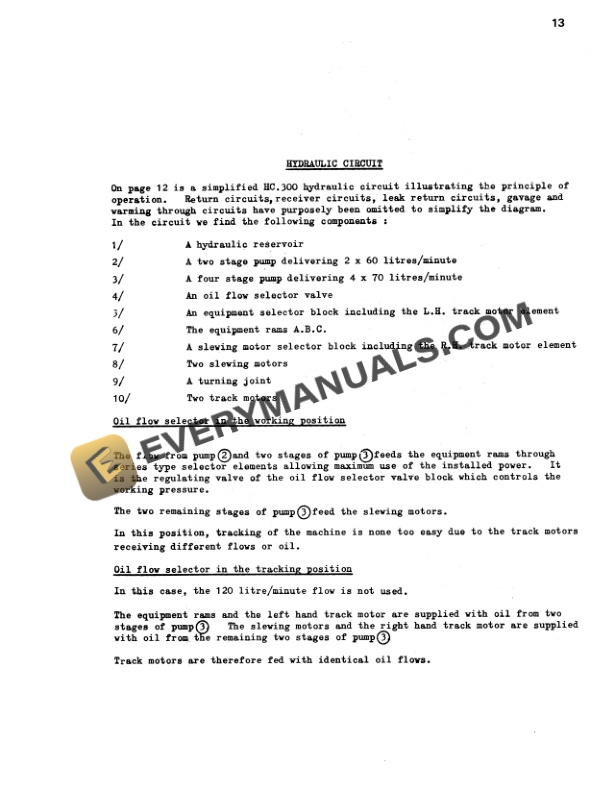 Case HC300 Poclain Product Technical Manual 8-38350-3