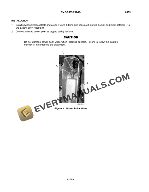 Case Heavy Type 2 Skid Steer Loader (M400T)(NSN 3805 Technical Manual TM 5-3805-292-23-4