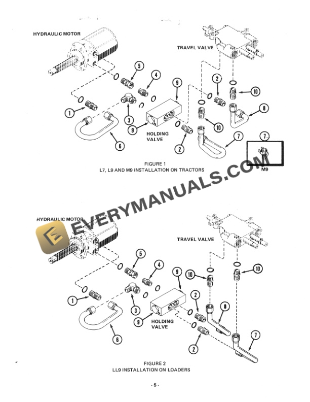 Case Holding Valve L7, L9, M9 Operator Manual 9-51133-4