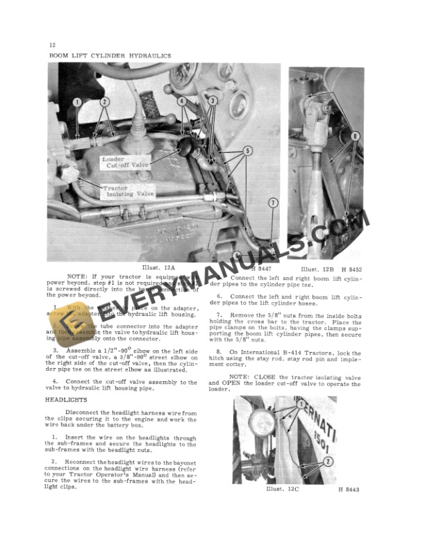 Case Hydra Touch System for 240, 340, 460 Farmall Operator Manual 1014130R1-4